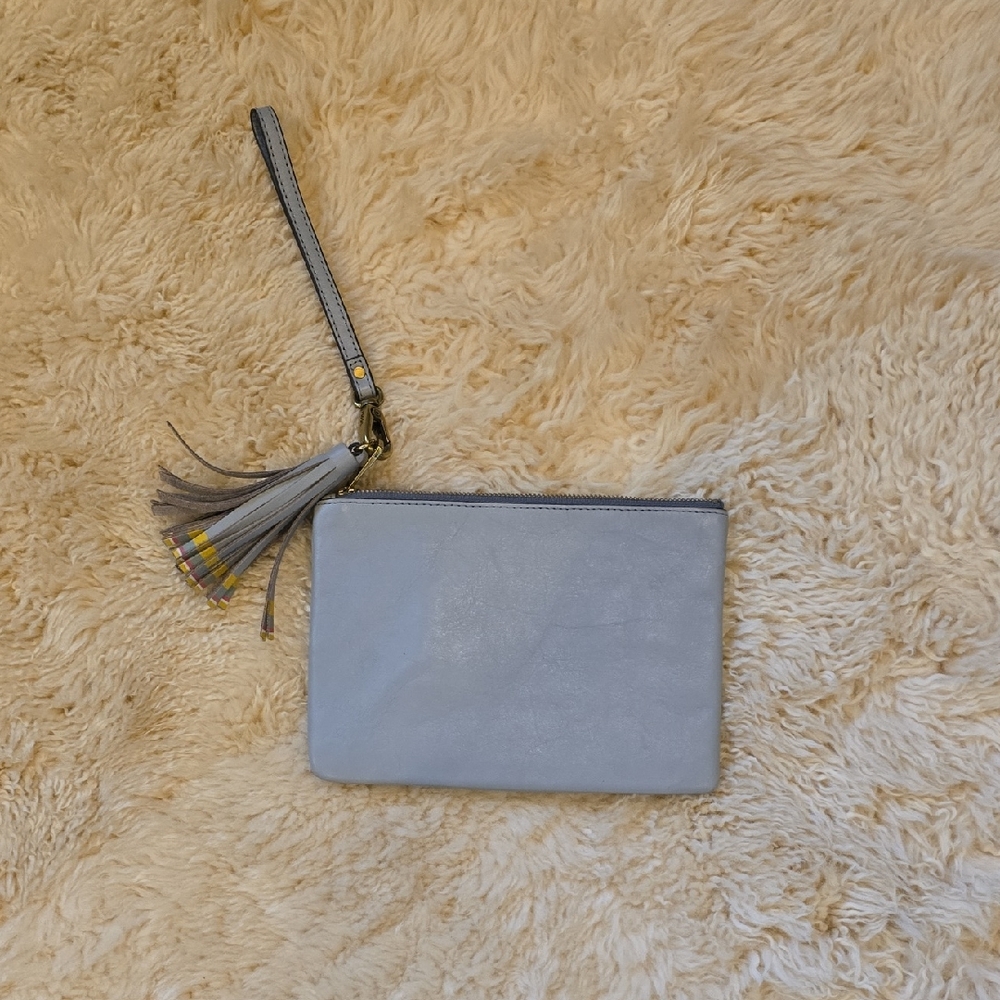 Fossil Light Gray Wristlet Clutch
